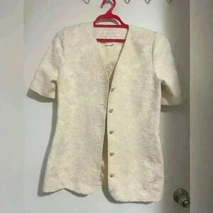 Vintage  Cream women Jacket size 10